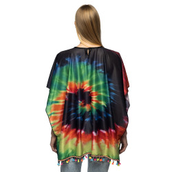 Pončo Hippies duhové